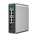Switch industrial 7 x RJ45 1G PoE+, 1 x RJ45 1G PoE++, 2 x SFP, L2 Cloud Management - Ruijie RG-NIS2100-8GT2SFP-HP SafetyGuard Surveillance