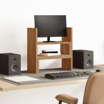 Organizator birou stejar artizanal, 40x17x41 cm, lemn prelucrat GartenMobel Dekor