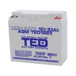 Acumulator AGM VRLA 12V 23A High Rate 181mm x 76mm x h 167mm M5 TED Battery Expert Holland TED003362 (2) SafetyGuard Surveillance