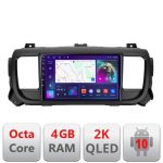 Navigatie Citroen Jumpy Toyota Proace Peugeot Traveller C-jumpy16 Android Octa Core Ecran 2K QLED GPS 4G 4+32GB 360 kit-jumpy16+EDT-E409-2K v2 CarStore Technology