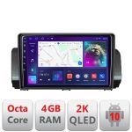 Navigatie Dacia Logan Sandero Jogger LOGAN-2022 Android Octa Core Ecran 2K QLED GPS 4G 4+32GB 360 KIT-LOGAN-2022+EDT-E409-2K CarStore Technology