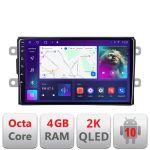 Navigatie Dacia dupa 2012 C-Dacia Android Octa Core Ecran 2K QLED GPS 4G 4+32GB 360 KIT-Dacia+EDT-E409-2K CarStore Technology