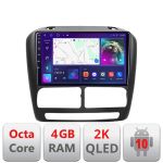 Navigatie Fiat Doblo 2010-2017 si Opel Combo 2010-2017 Android Octa Core Ecran 2K QLED GPS 4G 4+32GB 360 KIT-DOBLO10+EDT-E409-2K CarStore Technology