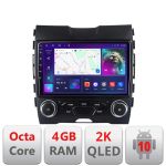 Navigatie Ford Edge 2015-2021 midline Android Octa Core Ecran 2K QLED GPS 4G 4+32GB 360 kit-edge-mid+EDT-E409-2K CarStore Technology