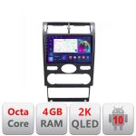 Navigatie Ford Mondeo intre anii 2004-2007 Android Octa Core Ecran 2K QLED GPS 4G 4+32GB 360 KIT-mondeo2004+EDT-E409-2K CarStore Technology