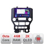 Navigatie Ford Mustang 2015-2020 C-MUSTANG Android Octa Core Ecran 2K QLED GPS 4G 4+32GB 360 KIT-mustang+EDT-E409-2K CarStore Technology