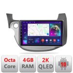 Navigatie Honda Fit 2008-2013 Android ecran Qled 2K Octa core 4+32 Kit-fit-08+EDT-E409-2K CarStore Technology
