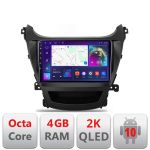 Navigatie Hyundai Elantra 2013-2015 C-359 Android Octa Core Ecran 2K QLED GPS 4G 4+32GB 360 KIT-359+EDT-E409-2K CarStore Technology