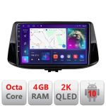 Navigatie Hyundai I30 2017- C-1041 Android Octa Core Ecran 2K QLED GPS 4G 4+32GB 360 KIT-1041+EDT-E409-2K CarStore Technology
