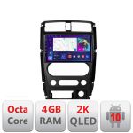 Navigatie Jimny 2007-2016 C-Jimny07 Android Octa Core Ecran 2K QLED GPS 4G 4+32GB 360 KIT-Jimny07+EDT-E409-2K CarStore Technology
