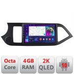 Navigatie Kia Picanto 2011-2015 C-217 Android Octa Core Ecran 2K QLED GPS 4G 4+32GB 360 KIT-217+EDT-E409-2K CarStore Technology