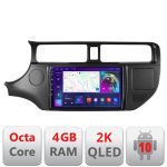 Navigatie Kia Rio 2011-2014 C-rio-11 Android Octa Core Ecran 2K QLED GPS 4G 4+32GB 360 kit-rio-11+EDT-E409-2K CarStore Technology