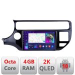 Navigatie Kia Rio C-504 Android Octa Core Ecran 2K QLED GPS 4G 4+32GB 360 KIT-504+EDT-E409-2K CarStore Technology