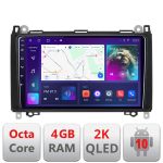 Navigatie Mercedes VW C-068 Android Octa Core Ecran 2K QLED GPS 4G 4+32GB 360 KIT-068+EDT-E409-2K CarStore Technology