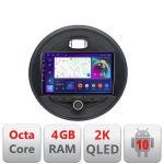 Navigatie Mini 2015-2019 masini fara ecran color de fabrica Android Octa Core Ecran 2K QLED GPS 4G 4+32GB 360 KIT-mini-04+EDT-E409-2K CarStore Technology