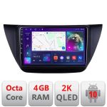 Navigatie Mitubishi Lancer 2001-2007 C-lancer07 Android Octa Core Ecran 2K QLED GPS 4G 4+32GB 360 KIT-lancer07+EDT-E409-2K CarStore Technology