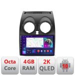 Navigatie Nissan Qashqai C-499 Android Octa Core Ecran 2K QLED GPS 4G 4+32GB 360 KIT-499+EDT-E409-2K CarStore Technology