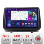 Navigatie Renault Clio 3 2005-2013 Android Octa Core Ecran 2K QLED GPS 4G 4+32GB 360 kit-clio3+EDT-E409-2K CarStore Technology