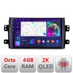 Navigatie Suzuki SX4 2006-2013 C-124 Android Octa Core Ecran 2K QLED GPS 4G 4+32GB 360 KIT-124+EDT-E409-2K CarStore Technology