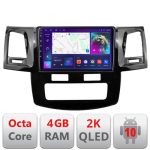 Navigatie Toyota Hilux 2008-2014 C-143 Android Octa Core Ecran 2K QLED GPS 4G 4+32GB 360 KIT-143+EDT-E409-2K CarStore Technology