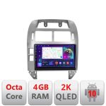 Navigatie VW Polo 2004-2011 Android ecran Qled 2K Octa core 4+32 Kit-polo+EDT-E409-2K CarStore Technology