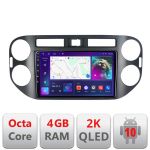 Navigatie VW TIGUAN si Golf Plus 2007-2011 Android Octa Core Ecran 2K QLED GPS 4G 4+32GB 360 KIT-489+EDT-E409-2K CarStore Technology