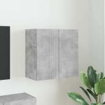 Dulap TV de perete Pe perete Gri din beton 59,5 x 31 x 60 cm GartenMobel Dekor