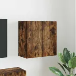 Dulap TV de perete Pe perete Stejar fumuriu 59,5 x 31 x 60 cm GartenMobel Dekor
