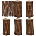 Gard pentru gazon 5 pcs Maro 200 x 30 cm GartenMobel Dekor