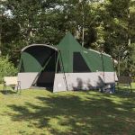 Cort Teepee Verde 720 x 465 x 295 cm Poliester 185T cu strat PU GartenMobel Dekor