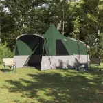 Cort Teepee Verde 720 x 465 x 295 cm Poliester 185T cu strat PU GartenMobel Dekor