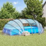 Cort pentru piscină Transparent 640 x 432 x 205 cm PVC GartenMobel Dekor