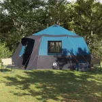 Tent Cabină cu acoperiș Albastru și Gri 500 x 500 x 294 cm GartenMobel Dekor