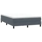 Pat cu arcuri fără saltea Gri închis 160x210 cm catifea GartenMobel Dekor