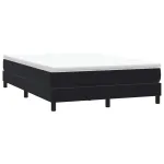 Pat cu arcuri fără saltea negru 160x210 cm catifea GartenMobel Dekor