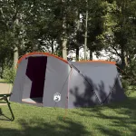 Cort tunel cu acoperiș Gri și Portocalie 318 x 275 x 140 cm GartenMobel Dekor