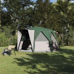 Tent Cabină cu acoperiș cu depozitare Verde 425 x 396 x 222 cm GartenMobel Dekor