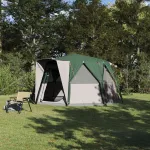 Tent Cabină cu acoperiș cu depozitare Verde 425 x 396 x 222 cm GartenMobel Dekor