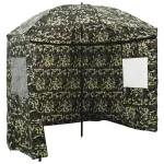 Umbrelă pentru Pescuit Camuflaj 240 x 210 cm Poliester Oxford GartenMobel Dekor