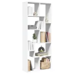 Bibliotecă/separator cameră, alb 67x25x161,5 cm lemn prelucrat GartenMobel Dekor