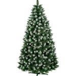 Brad artificial Eufrasio cu Varfuri Ninse si CONURI 240 cm StarHome GiftGalaxy