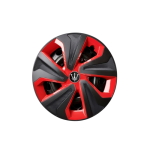 Set 4 capace roti Evo culoare negru rosu 15  inch Cod: WK2-1RD-15 Automotive TrustedCars