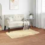 Covor din Lână Faux Tafalla Crem 60 x 110 cm Poliester GartenMobel Dekor