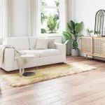 Covor din Lână Faux Tafalla Crem 80 x 250 cm Poliester GartenMobel Dekor