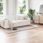 Covor din Blană Faux de Iepure Olite Bej 80 x 250 cm Poliester GartenMobel Dekor