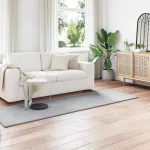 Covor din Blană Faux de Iepure Olite Gri 80 x 250 cm Poliester GartenMobel Dekor