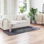 Covor din Lână Faux Tafalla Antracit 80 x 200 cm Poliester GartenMobel Dekor