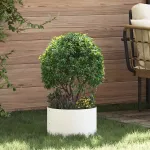 Vază pentru Grădină 5 pcs Alb 30 x 30 x 20 cm GartenMobel Dekor