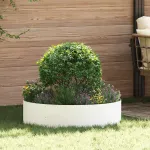 Vază pentru Grădină 5 pcs Alb 80 x 80 x 20 cm GartenMobel Dekor