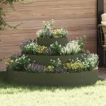 Vază pentru Grădină Verde măsliniu 120 x 120 x 20 cm GartenMobel Dekor
